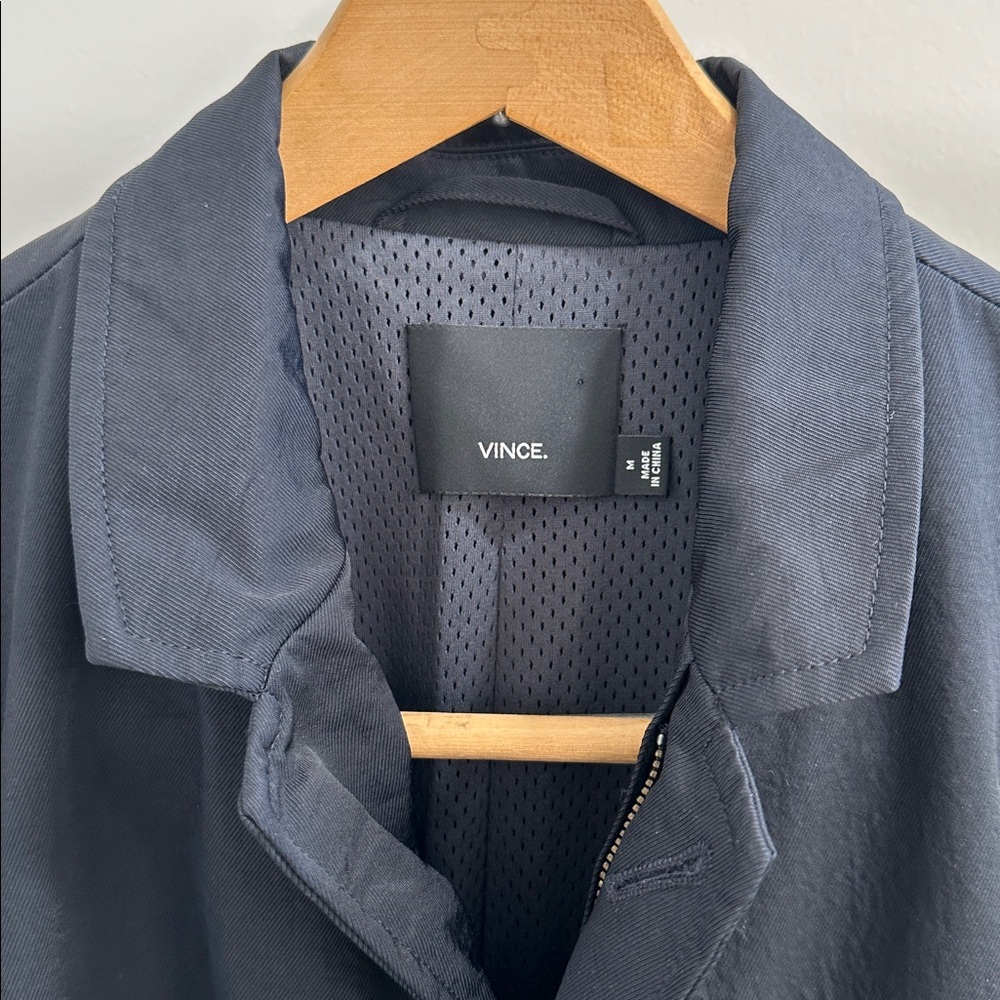 Vince Navy Blue Tech Blazer Mens M - Picture 2 of 7